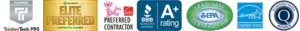 badges from certification orgs